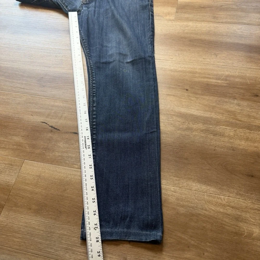 Diesel Buster Jeans Men 31x28 Blue Slim Tapered Stretch Dark Wash 0607A (Hemmed)